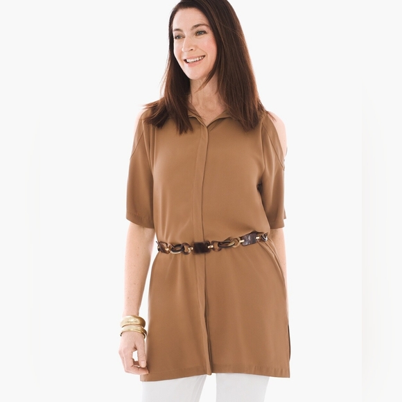 $50 NWT CHICO'S Resin Chain Belt Size Small/Medium - Picture 5 of 5